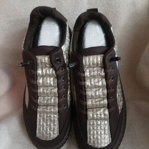 RG Brown and Silver Sneakers